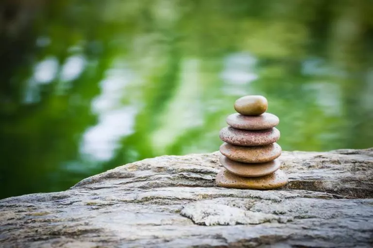 zen rocks to symbolize mindfulness and relaxation therapy